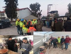 Mut Belediyesi deprem bölgesinde ekmek, su, yemek ve sıcak çorba dağıtıyor